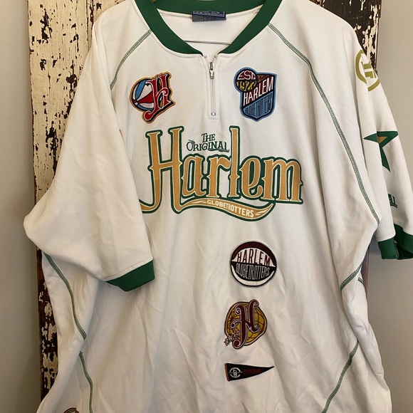 Harlem globetrotters platinum fubu jersey Clearance